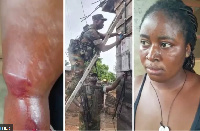 De residents clash wit military who dey give protection to Electricity Company of Ghana (EGC) worker