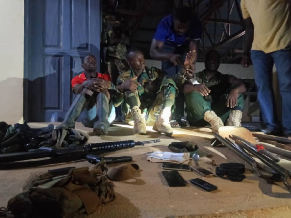 The fake Soldiers were arrested at Sekyere with rifles, ammunition