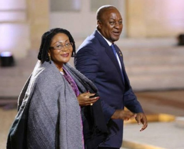 President John Dramani Mahama and First Lady, Lordina Mahama