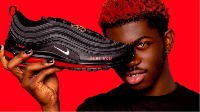 Di judge place temporary restraining order on top di rapper Lil Nas X's Satan Shoe