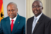 John Dramani Mahama and Dr Bawumia