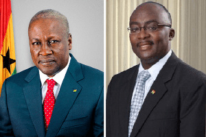 Former President John Dramani Mahama and Vice President Dr Mahamudu Bawumia