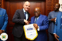 Infantino and Prez. Nana Akufo-Addo