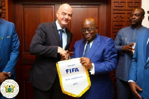 Gianni Infantino and Nana Akufo-Addo