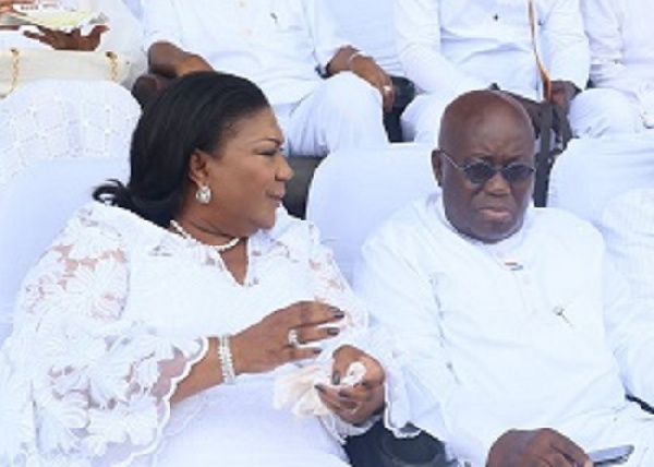 President Akufo-Addo with First Lady Rebecca