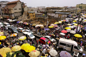 A general view of the Makola market [REUTERS/Francis Kokoroko]