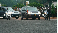 File photo of President Akufo-Addo's convoy