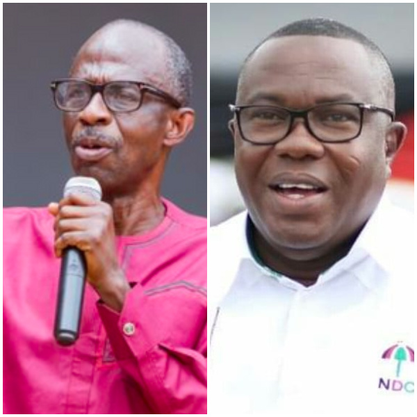 Samuel Ofosu-Ampofo (right), Johnson Asiedu Nketiah (left) both contesting in NDC chairmanship race