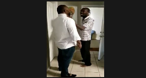 Sylvester Ofori in an argument with his brother-in-law