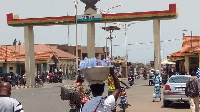 A file photo of Ghana's border checkpoint