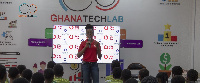 Ms Ashiokai Akrong, Human Resource Director of Vodafone Ghana, speaking at the event.