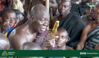 Otumfuo Osei Tutu II addressing a sitting of the Asanteman Traditional Council on December 11, 2023