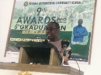 Prof. Yaw Sakyi-Baidoo speaking at the ceremony