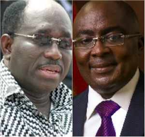 Dr. Richard Winfred Anane (left), Dr Mahamudu Bawumia (right)