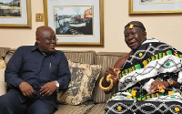 President Nana Addo Dankwa Akufo-Addo with Asantehene Otumfuo Osei Tutu II