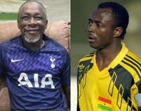 Former Black Stars players Abedi Pele(L) Abu Imoro(R)