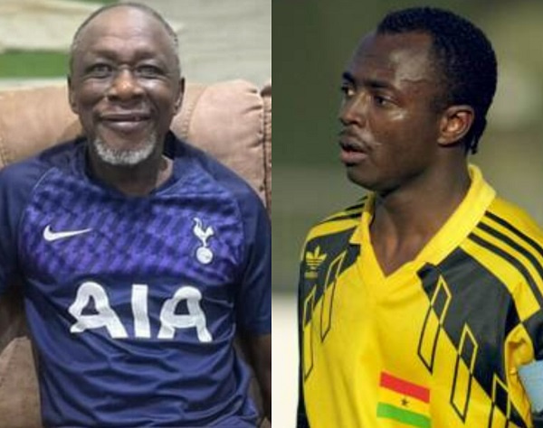 Former Black Stars players Abedi Pele(L) Abu Imoro(R)