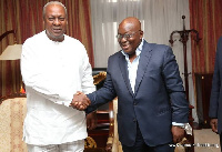 Former President John Dramani Mahama and President Nana Addo Dankwa Akufo-Addo