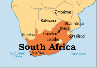 Map of South Africa