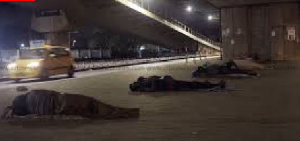 The vulnerable persons who reside under the Kanda Overpass said they are starving