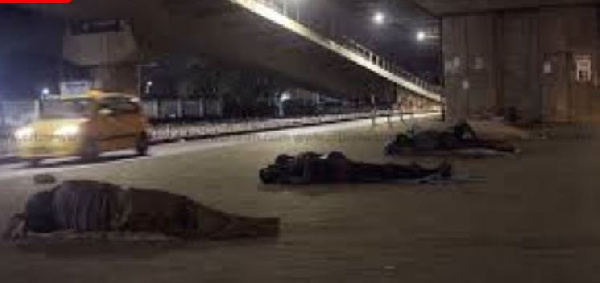 The vulnerable persons who reside under the Kanda Overpass said they are starving