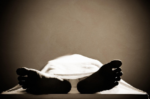 File photo of a deceased person in a morgue