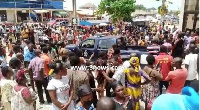 Residents of Offinso thronged the forecourt of the Offinso Circuit Court