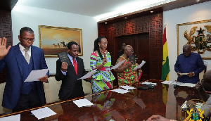 President Akufo-Addo swears in Board of GITC