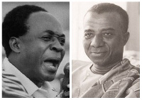 Ghana's first president, Kwame Nkrumah and Togo's Sylvanus Olympio