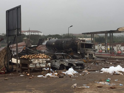 Aftermath of Atomic junction gas explosion, Accra