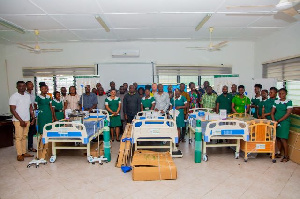 Fifty 50 donates hospital equipment to health facilities