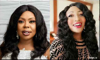 Afia Schwarzenegger (L) and Diamond Appiah