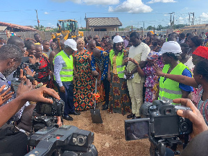 Dan Botwe Awutu Sod Cutting