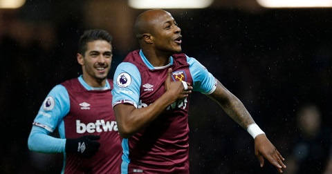 West Ham United forward Andre Ayew