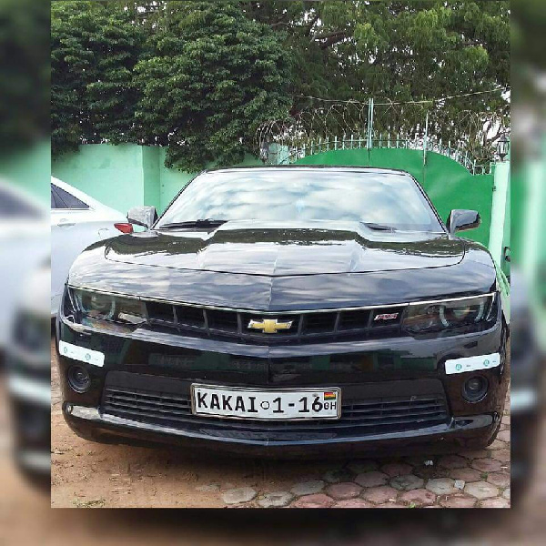 Shatta Wale's new Chevy Camaro 2016 car