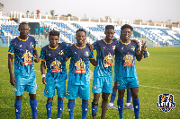 Nations FC players in celebration mood