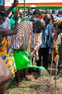 The partnership is to contribute to the Green Ghana Project by planting 1,000 trees