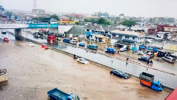 Various parts of Ghana have seen periods of heavy rain from 13 May 2019.