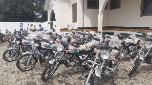 The regional office received some 36 new DVLA-registered motor bikes