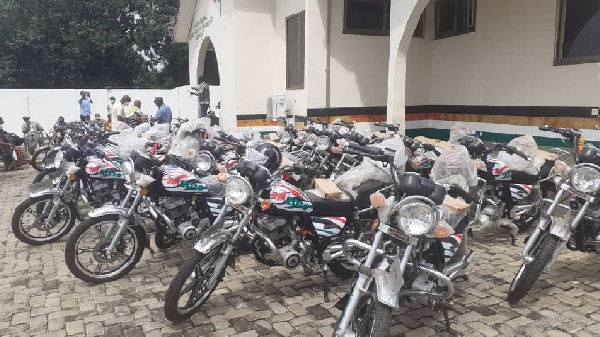 The regional office received some 36 new DVLA-registered motor bikes