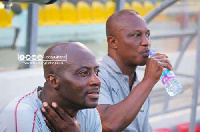 Ibrahim Tanko (left) and his the boss Kwesi Apiah | File photo