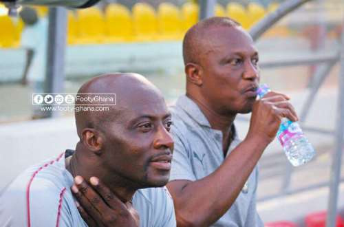 Ibrahim Tanko (left) and his the boss Kwesi Apiah | File photo