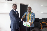 Professor Kwasi Obiri-Danso, Vice Chancellor of KNUST and David Boateng Asante, MD of GPCL