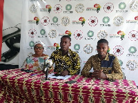 Care For Free Elections Ghana officials addressing the presser