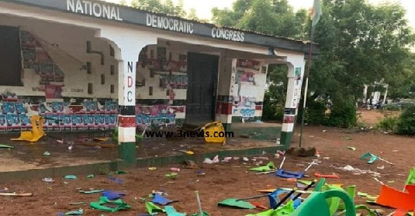 Properties at the constituency office were destroyed