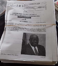 President Nana Addo Dankwa Akufo-Addo face printed on mock exam papers