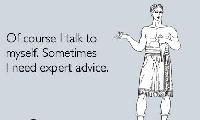 Talking to yourself or self-talk helps you make better sense of things