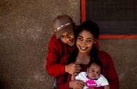 A photo of Joyce Dzidzor Mensah with late husband