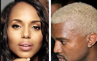 Kerry Washington and Kanye West...composite