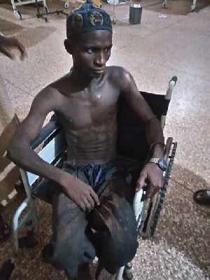 One of the injured herdsmen at the hospital